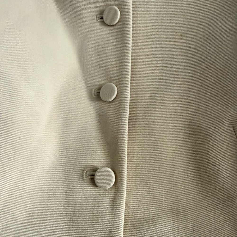 Theory Women’s Tan 100% Cotton Blazer Jacket‎ Size 2 - Picture 3 of 9
